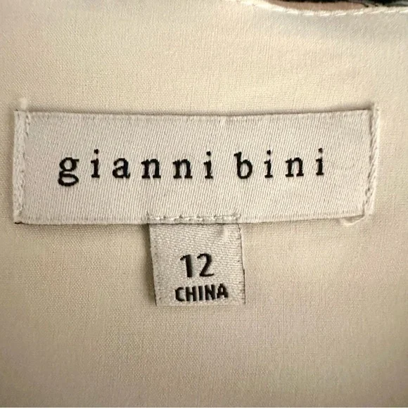 Gianni Bini Floral Wrap Skirt Side Tie Lined Size 12 - Picture 9 of 10